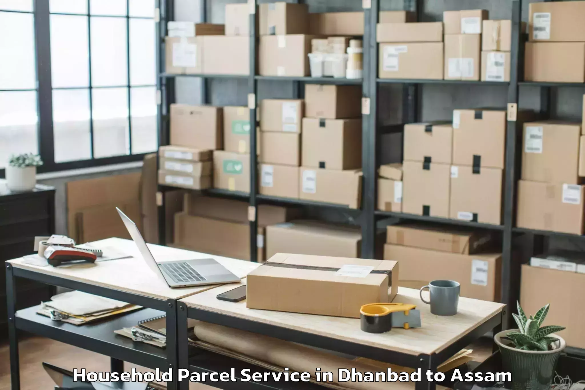 Easy Dhanbad to Azara Household Parcel Booking